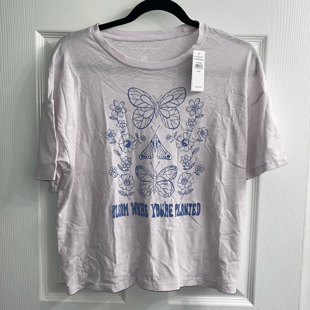 American Eagle T-shirt “Bloom where you are planted”